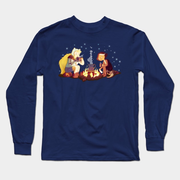 Finn and Simon go on an adventure Long Sleeve T-Shirt by art official sweetener